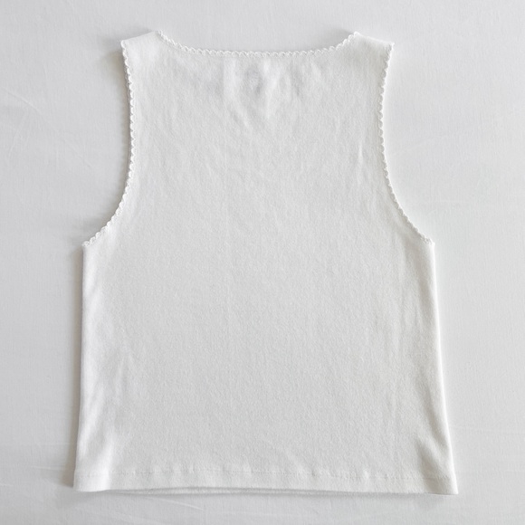 Brandy Melville Vicki Tank | White | One Size (Fits XS) | NWOT - Picture 4 of 12